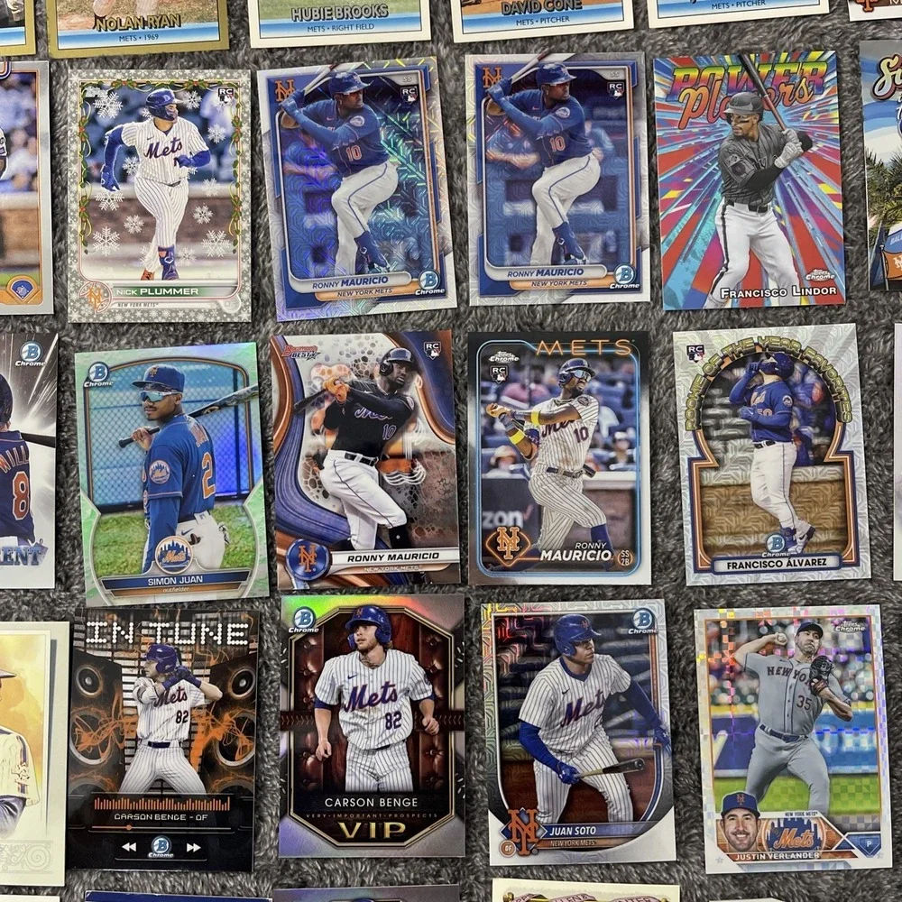 New York Mets‎ Baseball 40 Card Lot - Rookies, Stars, Inserts, Parallels